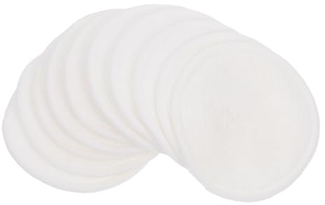 LALADEFIEE 10 Wiederverwendbare Baumwoll Gesichtspads 8cm Waschbare Make Up Entferner Pads Sanfte Reinigung für Hauttypen Kompakt für Reisen
