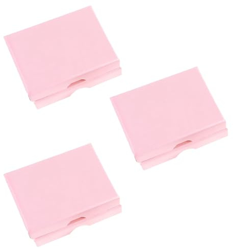 SGETHCH 3 Pack Pink Jewellery Gift Boxes with Lids Small Cardboard Presentation Boxes for Necklaces Rings Bracelets Earrings Wedding Birthday and Special Occasion Packaging