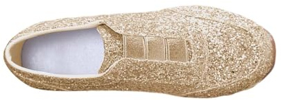 Glitter sneakers för kvinnor – strass sneakers lätta metalliska paljett tennisskor eleganta sportskor mode joggingskor lätta promenadskor ortopediska fritidsskor
