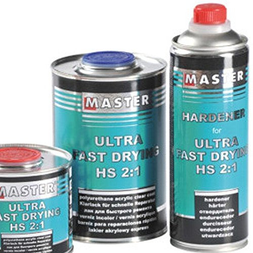 Troton Ultra Fast UHS 2:1 barniz transparente 1L resistente a arañazos acrílico 2K barniz Drying Speed Fast + Endurecedor 0,5L Master