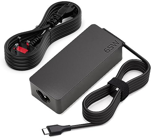 65W USB-C Power Supply Charger for Lenovo ThinkPad x1 Carbon T14 T15 T480 T480s T490 T490s T580 T590 X13 X280 X380 X390 E14 E15 E480 E490 E580 E590 L13 L380 L390 L480 P52s Yoga 720 910 920 Chromebook
