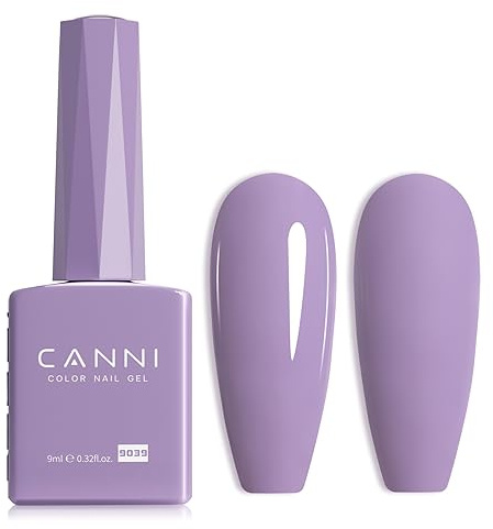 CANNI Esmaltes Semipermanentes de Uñas en Gel violeta claro light purple Pintauñas Semipermanentes Apto Para Principiantes Manicura