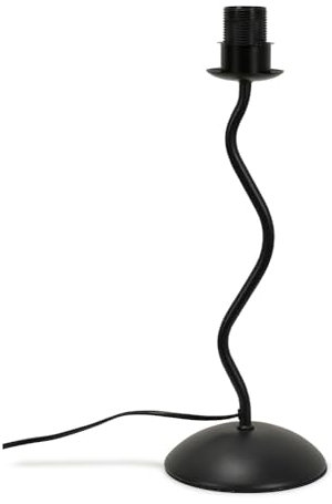 ValueLights | Black Metal Wavy Table Lamp Base | Table Lamps, Home Décor & Improvement Essential