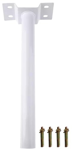 BESTonZON 1 Juego montar luz solar para asta adaptador montaje en poste luz decoración pared decoración pared lámpara solar exterior brazo farola Navidad