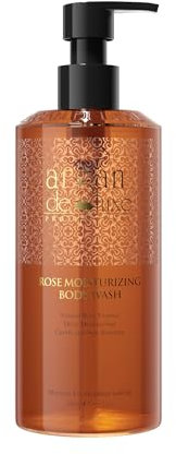 Rose Gel doccia da donna, 500 ml, idratante per la cura del corpo con essenza di rosa, vegano, senza solfati, delicato e lenitivo per la pelle secca