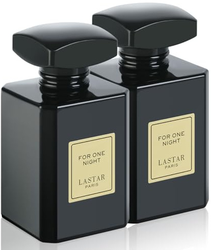 LASTAR Perfume de larga duración para mujeres y hombres, tamaño de viaje, Eau de Perfume Fragancia - Azahar, café, vainilla - 55 ml*2, perfecto para regalos de vacaciones, San Valentín, Halloween