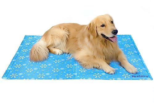 Nepfaivy Manta Refrescante para Perros Grande - Cama Fria para Perros y Gatos, Alfombra Fresca de Verano para Perros,120x80cm