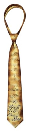 Faxianther Cravate Imprimé Violoncelle pour Homme Cravate Fantaisie avec Motif à Note Musicale pour Bar Disco Club Festival de Musique Accessoires de Chemise Costume