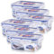 Lock & Lock Frischhaltedosen Multifunktionsboxen Set 6-teilig HPL 805, je 180 ml