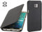 STILGUT Book Type Case ohne Clip, Hülle Tasche aus Leder für Samsung Galaxy S6 Edge+, schwarz