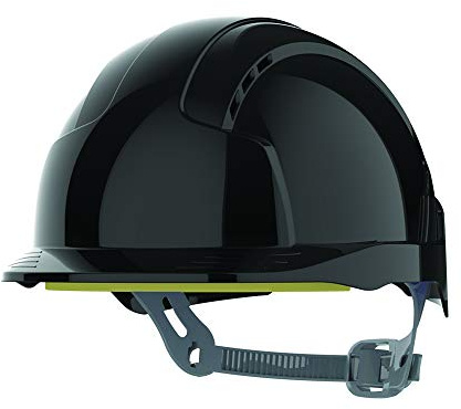 JSP EVOlite Elmetto Ultraleggero, Ventilato, Cricchetto Scorrimento, Nero