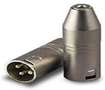 Audibax Adattatore XLR maschio a mini jack stereo femmina - Adattatore di collegamento via cavo - Convertitore per cuffie, altoparlanti, amplificatore, mixer audio