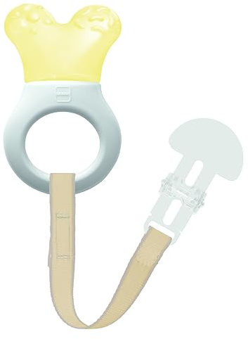MAM Mordedor, a partir de 2 Meses, Alivio Instantáneo a la Dentición de los Dientes Posteriores, con Agua para Refrescar, Ligero y Fácil de Agarrar, Incluye Broche, Fácil de Limpiar, Neutro, Pack 1
