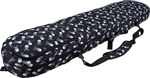 WITAN SNOWBOARDTASCHE Snowboard Tasche Boardbag Bag 155 / 165cm robuste Elite (23 - Totenkopf, 155 cm)