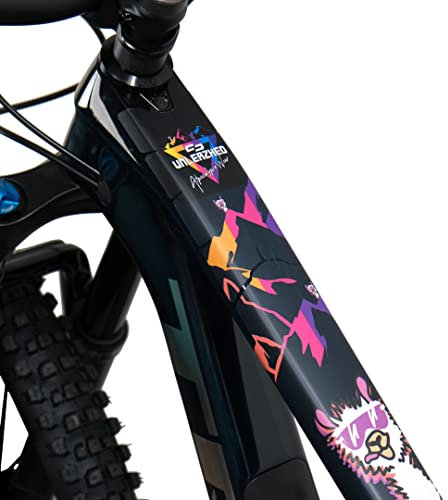 unleazhed Bike Protection BP01 Frame Alpo Color GLÄNZEND| Rahmenschutzfolie für Mountainbikes | Made in Germany | 35 -teiliges komplett Rahmenschutz-Set | extrem reißfest