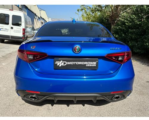 Lèvre spoiler arrière compatible avec Alfa Romeo Giulia 2015- (PU), Non peint
