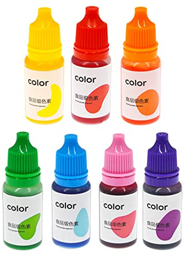 Pigmento de resina epoxi, 7 colores, 10 ml, colorante líquido, difusión de tinte, pigmento de jabón hecho a mano