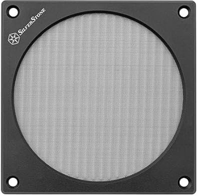 SilverStone SST-FF127, 120 mm fläktgaller och filterset, magnetisk fastsättning för snabb och enkel installation