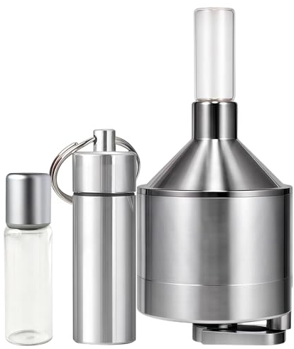 Silver Spice Grinder - Manual Spice Grinder for Home Kitchen Use