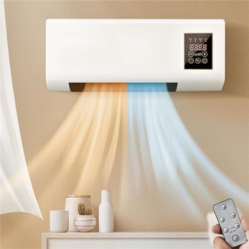 Mini condizionatore d'aria a parete con telecomando, unità di raffreddamento portatile per camera da letto, soggiorno e ufficio, design compatto