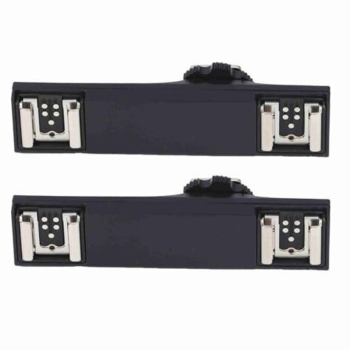 Zohisin Splittatore per Slitta a Caldo Ultralight Doppio per Fotocamera SLR e Camcorder Hot Shoe Splitter/Dual Hot Shoe Splitter estensione slitta flash per SLR Camera e uso su Nikon Pen