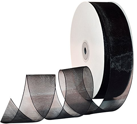 Morex bandband, svart, 1,1/2-tum gånger 100-Yard