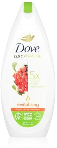 Dove Care By Nature REVITALIZING Shower Gel 225ml, Goji Berries & Camelia Oil (Pack of 1)