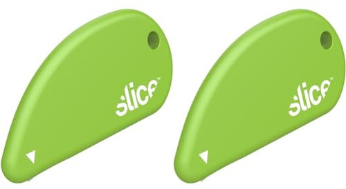 Slice 00100 Safety Cutter Ceramic Knife | Coupons, Card, Paper, Parcels and Wrapping Paper Cutter Tool - Handy and Safe Tiny Cutting Tool That Fits Your Keyring (Pack of 2)
