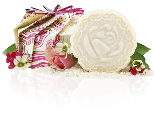 Viori Chamomile Rose Essential Oil Shampoo Bar Made with Rice Water - Handcrafted All Natural Shampoo Bars - Sulfate Free