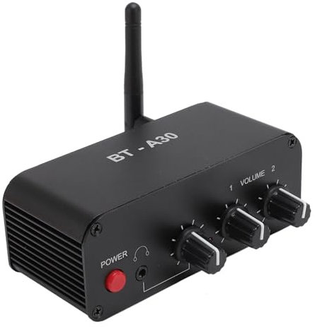 PréAmpli Phono, Préamplificateur de Son Stéréo Bluetooth Professionnel, Mini Préamplificateur de Phonographe à Gain de 20 DB, Ampli Double OP NE5532 avec Port 3,5 Mm, pour