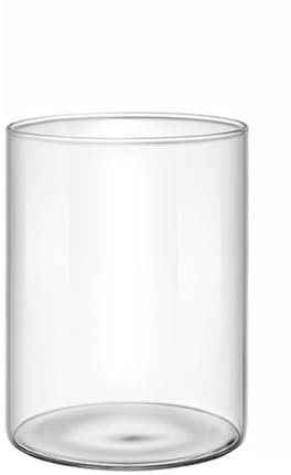 HUANGGG Vase cylindrique en verre transparent pour exposer des décorations florales