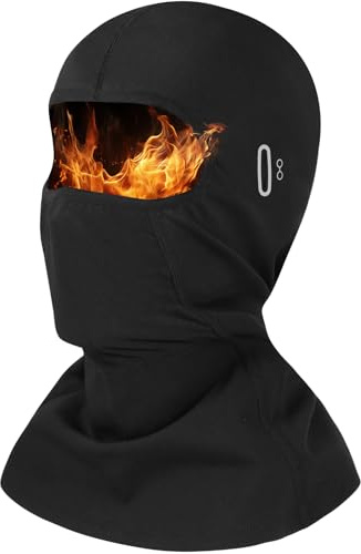 MOSTFUN Balaclava höst vinter för män och kvinnor, vindtät varm stormmask andningsaktiv balaclava med glasögonhål för utomhussport, skidåkning, cykling, motorcykel, cykel (svart)