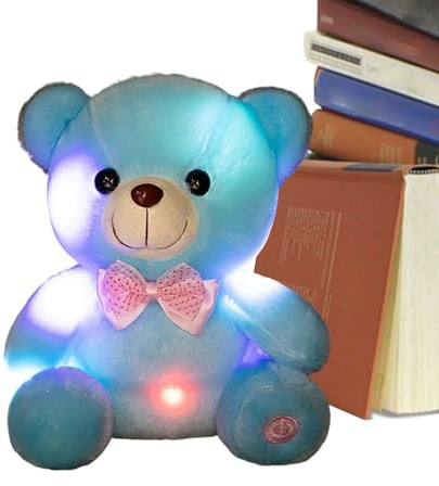 Genérico Peluche Iluminado - Muñeca Suave Decoración Habitación 20 cm - De Peluche Que En La Oscuridad - para Consuelo y Acompañía de Niñas y Adultos en Hogar, Sala de Estar,