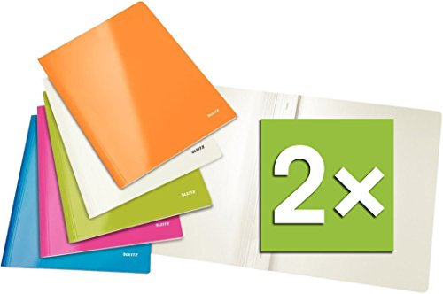 Esselte Leitz Wow Schnellhefter für DIN A4, Karton (A4-2 Packungen, Sortiert Spezial)