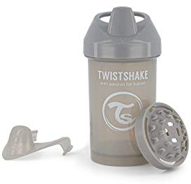 Twistshake Crawler Cup, Learning Cup Sippy Cup for Baby, BPA Free, 300ml, 8+ Months, Pastel Grey