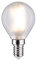 Paulmann 28728 Lampe LED sphérique 5 watts gradable Ampoule Dépolie, Blanc Éclairage synthétique Lumière 4000 K E14