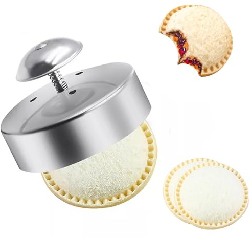 IRISFLY 3.5In Cookies Cutter Sandwich Cutter for kids lunch, 304 Stainless Steel Uncrustables Sandwiches Tool Sandwich Maker for Lunch and Bento Box