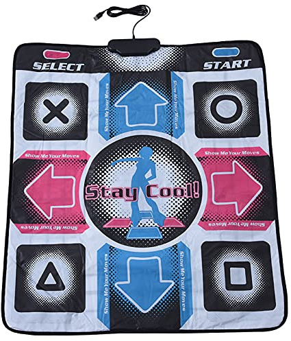Dance Mat, PC Dance Pad for Kids Adults Slip Dancing Step Pad with Exclusive Game CD, Support 98/2000 / XP / 7 OS Musical Dance Game Pad
