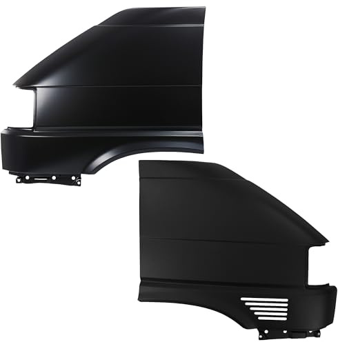 ATEC Germany 1x Kotflügel vorne links kurze Ausführung, 1x Kotflügel vorne rechts kurze Ausführung mit Loch für Zusatzkühler Kompatibel mit VW TRANSPORTER T4