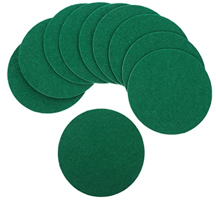 Happyyami 10 Coussinets Ronds Souples en Fibre de Polyester pour Batte de Hockey à Air, Accessoires de Table, Jeu de Hockey à Air