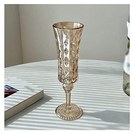 WAOCEO Coppe da champagne Bicchieri da champagne in rilievo da 6 pezzi Home Vintage Tall Being Spumante Bicchiere da vino Flute da champagne in vetro 115ml Flauti da champagne (Color : C)