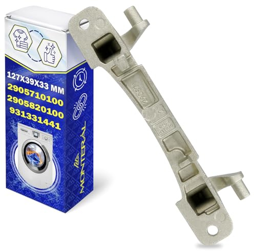 Scharnier Tür 127x39x33 mm zum Waschmaschine mit dem Original Code 2905710100 2905820100 931331441 Türscharnier für Smeg für Beko - Garantie 10 Jahre - MONTERAL