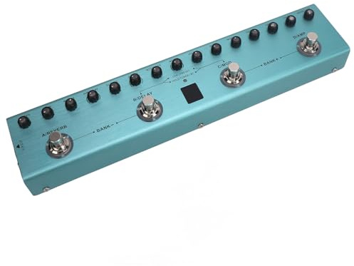 Digital Electric Guitar Effector Multi Effects Pedal Processor med 36 Redigerbara Förinställningar Reverb Delay Mod Amp Guitar Effect PedalMulti Process 36 Redigerbar Anpassning