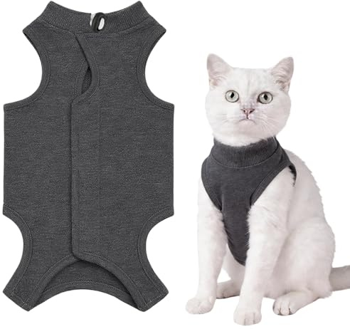 Body Chat Post Opératoire Femelle et Mâle, Gris M