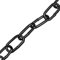 Faithfull CHCUT25B Cadena de Acero japonés, Negro, 2,5 mm x 2,5 m, Set de 10 Piezas