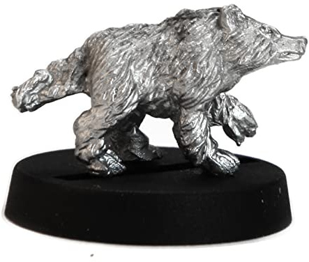 Stonehaven Badger Miniature Figure (for 28mm Scale Table Top War Games) - Made in USA