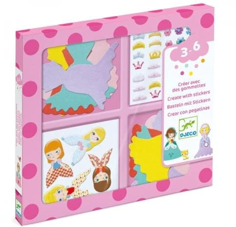 Créer avec des Autocollants « J'aime Les Princesses »