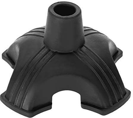 Gehstock Cane Tip, rutschfeste Gehstockspitze, selbststehende Stockspitze mit Vier Stützfüßen, mit Rutschfester Gummibasis und 3/4-Zoll-Loch für Gehhilfe/Training