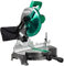 Metabo HPT Compound Miter Saw, 10 Miter Saw with Large Table Saw for Woodworking, Power Saw with 15-Amp Motor, Accurate Miter Angles, 0-45° Bevel, 24T TCT Miter Saw Blade, Positive Stops, C10FCGS
