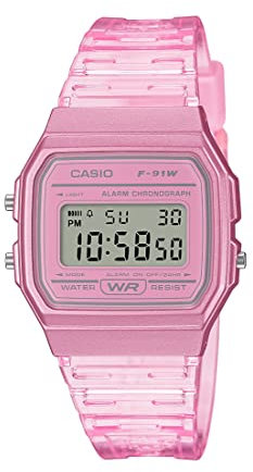 Casio Men Digital Quartz Watch with Resin Strap F-91WS-4CF